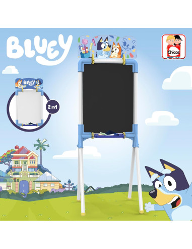 Pizarra Bluey | Pizarra infantil 2 en 1 |...