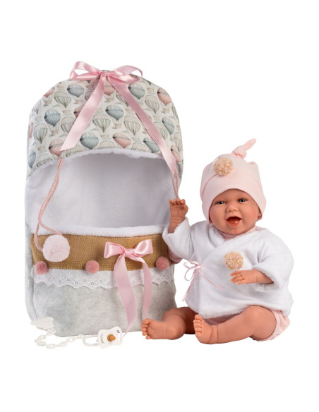 Set Ropa Llorens Bebe Conjunto Saquito 42cm Accesorios