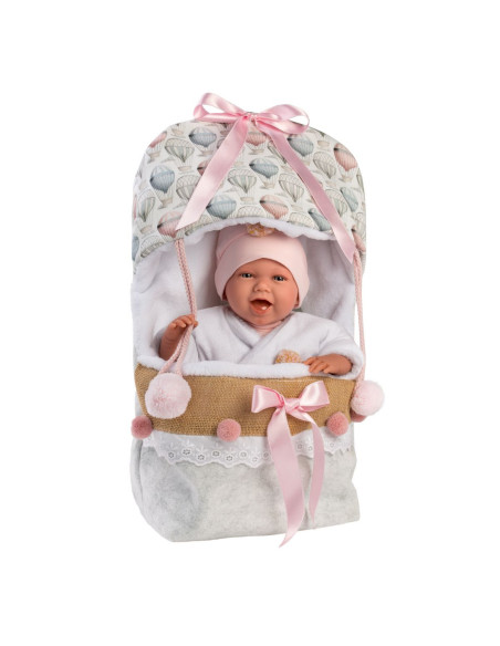 Set Ropa Llorens Bebe Conjunto Saquito 42cm Accesorios