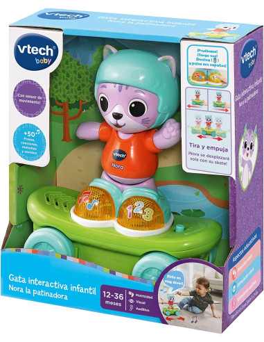 VTech Gata Interactiva Infantil Nora La Patinadora