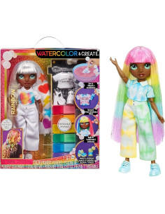 RAINBOW HIGH Watercolour & Create DIY Green Eyes Muñeca...