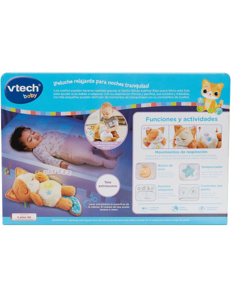 PELUCHE PARA DORMIR GATITO FELICES SUEÑO
