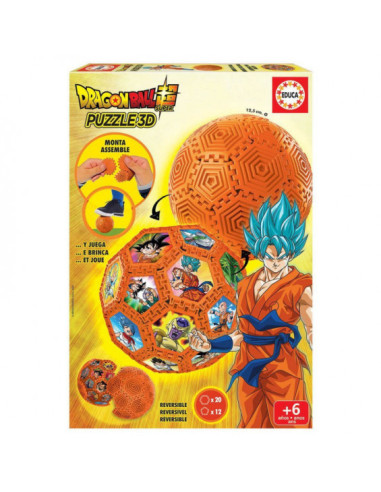 Puzzle 3D Balón Dragon Ball con 32 Piezas Monta y Juega