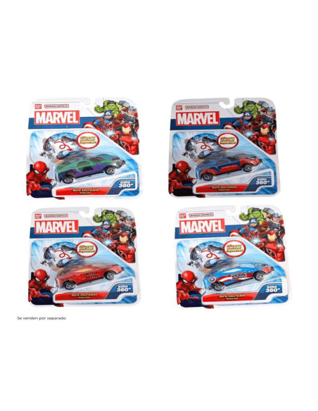 Vehiculos Flip Car Marvel Surtidos