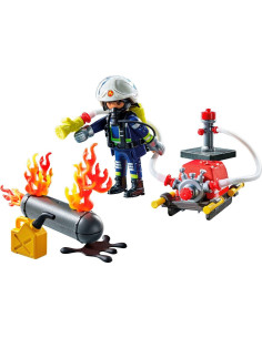 Playmobil Bombero Con Bomba De Agua 2