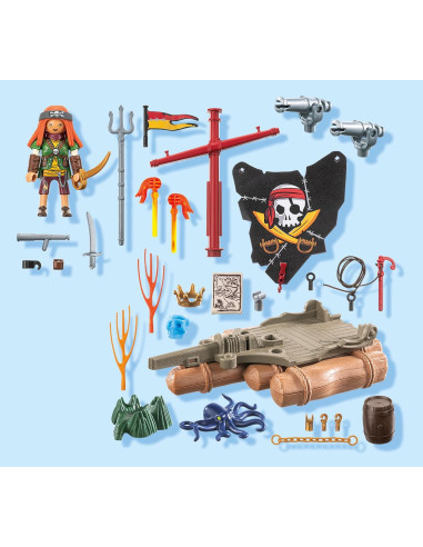 Playmobil Bote Pirata Con Tesoro