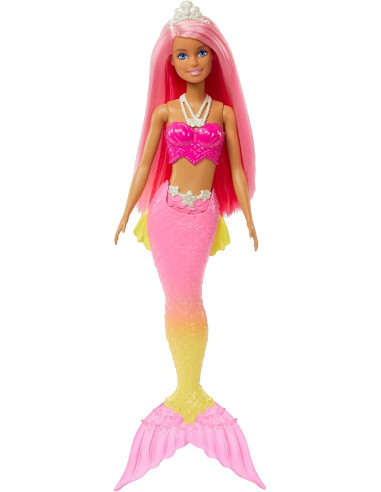 Barbie Sirena Muñeca Con Pelo Rosa