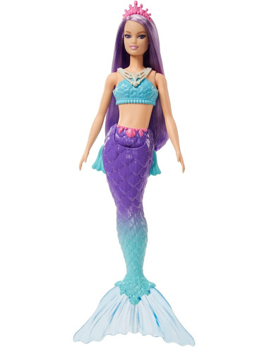 Barbie Sirena Muñeca Con Pelo Lila