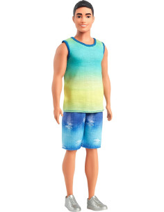 Barbie Fashionistas Ken Muñeco n.236 con Pelo Negro,...