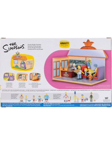 Los Simpsons Diorama Krusty Burger, Incluye...