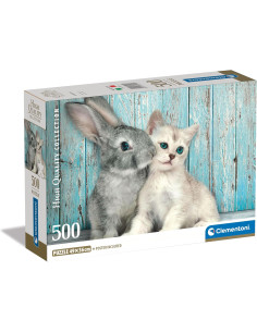 Puzzle Collection Cat & Bunny - Puzzle De 500 Piezas para...