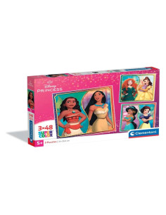 Puzzle Disney Princesas - 3x48 piezas