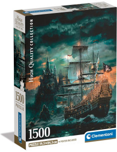 Puzzle Clementoni Barco Pirata de 1500 piezas