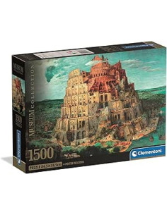 Puzzle Adulto 1500 Piezas Museum Babel Tower Compact Box