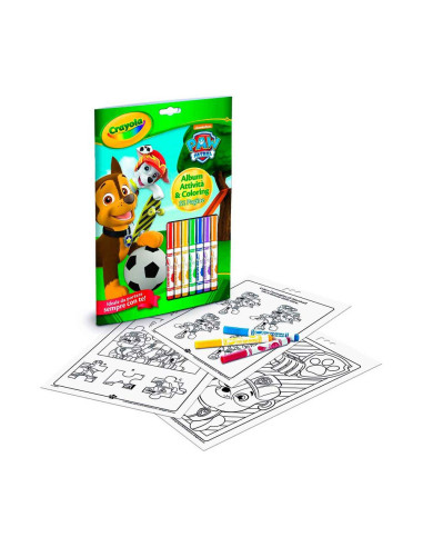 Crayola LIbro de Actividades Paw Patrol con 7 Rotuladores