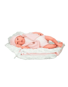 Muñeca Reborn Ángela 40 cm con saco portabebé