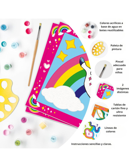 Creart Junior: Ponis Mágicos | Pintar por Numeros Niños | Manualidades Niña 