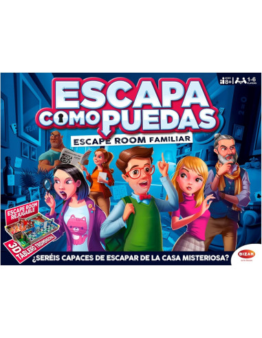 Escapa como Puedas, Escape Room Familiar rejugable