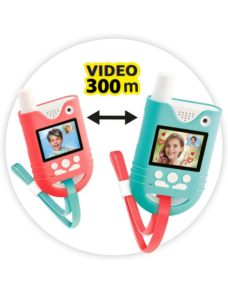 Vídeo Walkie Talkies – Walkie Talkies para niños con cámara y Pantalla