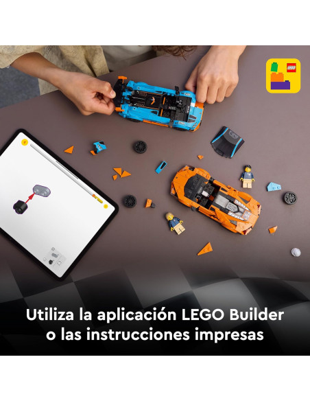 LEGO 77238 Speed Champions Lamborghini Revuelto y Huracán STO - Maquetas de Coches de Carreras