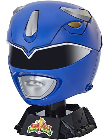 Power Rangers Lightning Collection - Casco de coleccionista premium del Ranger Azul - Tamaño natural