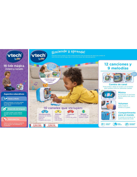 Baby Mi Tele Mágica Juegos y Canales, Televisión Interactiva Bilingüe