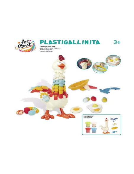 Plastigallinita Art Planet: la gallina más divertida