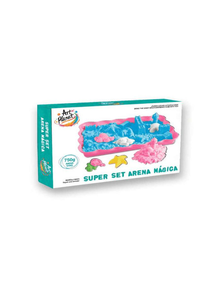 Super Set Arena Mágica — Art Planet (3+) | Arena moldeable con moldes