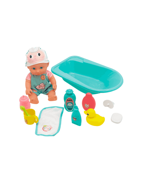 Bebé Bañerita Mini PequeBB con accesorios de baño