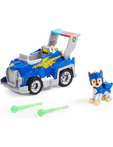 Patrulla Canina - Coche TRANSFORMABLE Rescue Knights + Figura Chase