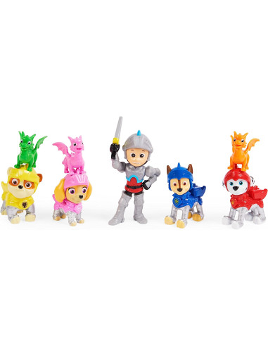 PATRULLA CANINA - RESCUE KNIGHTS - Pack de Figuras de Caballeros