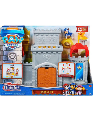 Patrulla Canina - Rescue Knights - Castillo de Caballeros HQ de 11 Piezas, 1 Figura de Chase Patrull