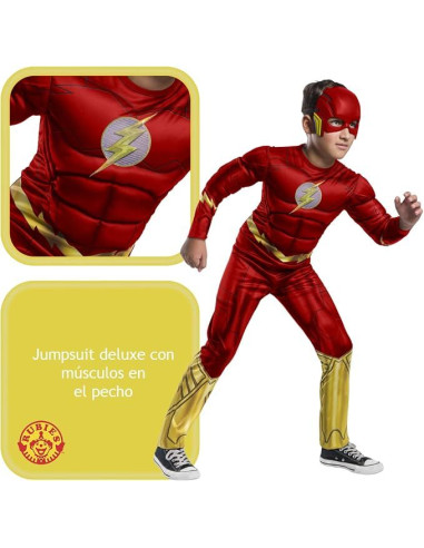 Disfraz Flash Black Line para niños talla 5 - 7...