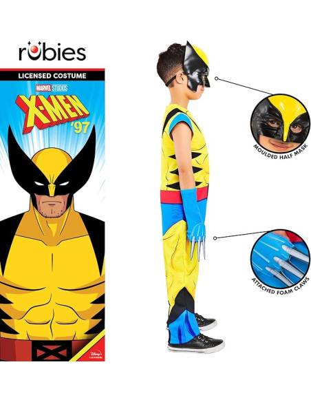 Disfraz oficial de Wolverine para niño talla 3 a 4