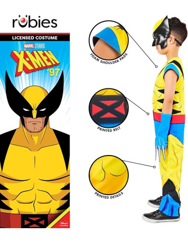 Disfraz oficial de Wolverine para niño talla 5 a 6