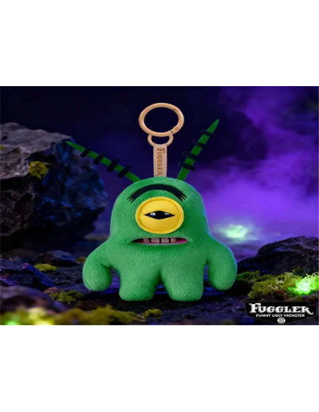 Fuggler ZURU - Llavero de peluche de Plancton de 5 pulgadas, divertido animal de peluche con clip