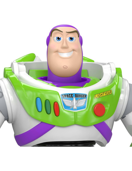 Toy Story 5 Buzz Lightyear Figura de acción de 18 cm de Altura del guardián Espacial, 10 articulacio