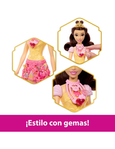 Princesas Muñeca Bella de Moda y Accesorios con...