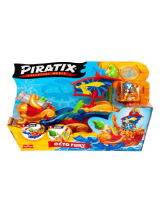 Piratix Pirate Ship Octo Fury – Barco pirata con figura...