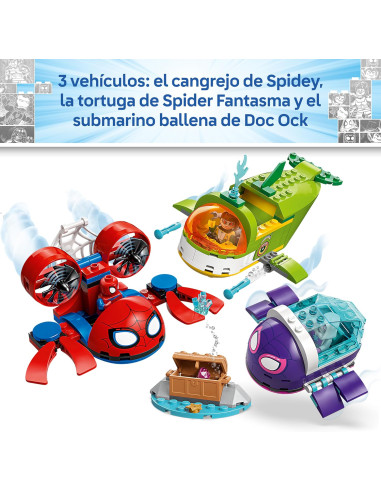 LEGO | Marvel Spidey: Vehículos Submarinos - 3...