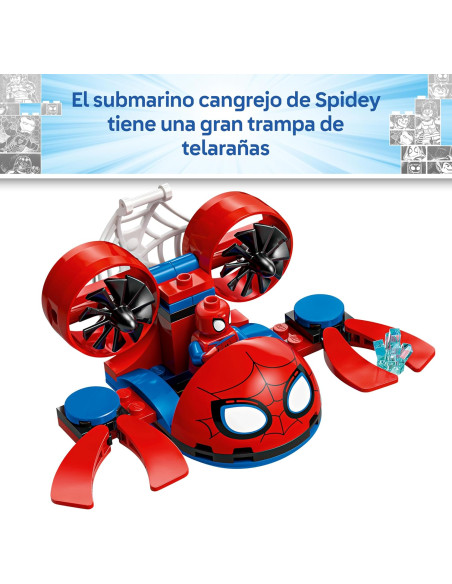 LEGO | Marvel Spidey: Vehículos Submarinos - 3 Minifiguras Inc. Superhéroe
