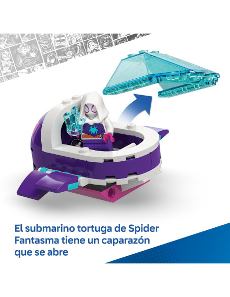 LEGO | Marvel Spidey: Vehículos Submarinos - 3 Minifiguras Inc. Superhéroe