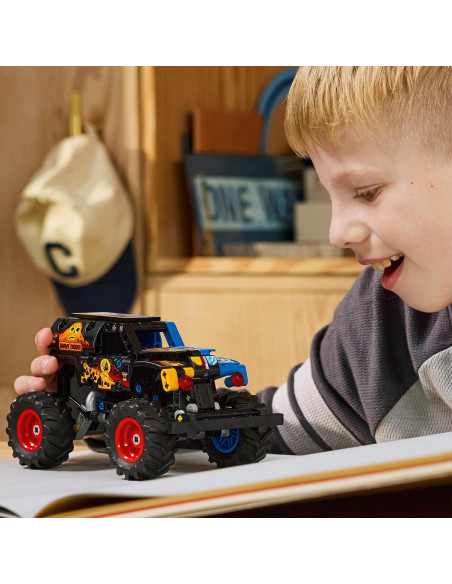 LEGO Technic Monster Jam Grave Digger Fuego y Hielo - Camión de Juguete de Carga Manual 