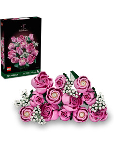 LEGO Botanicals Ramo de Rosas Rosadas - Maquetas para...