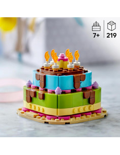 LEGO Pastel de Fiesta de Cumpleaños de Juguete – Kit de... 2