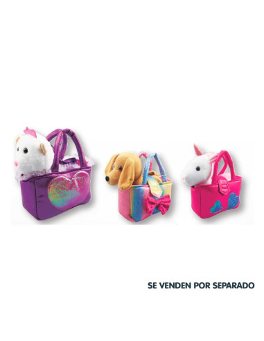 Mascotas en bolso de viaje Peluche Infantil