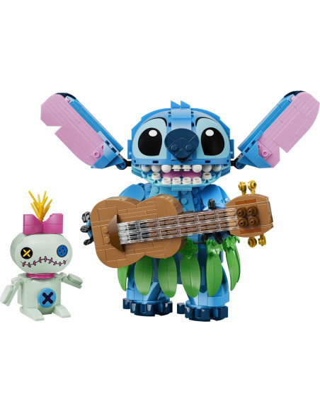 LEGO | Disney Stitch y Scrump de Juguete – 2 Figuras con Accesorios Inc. Ukelele y Peluche