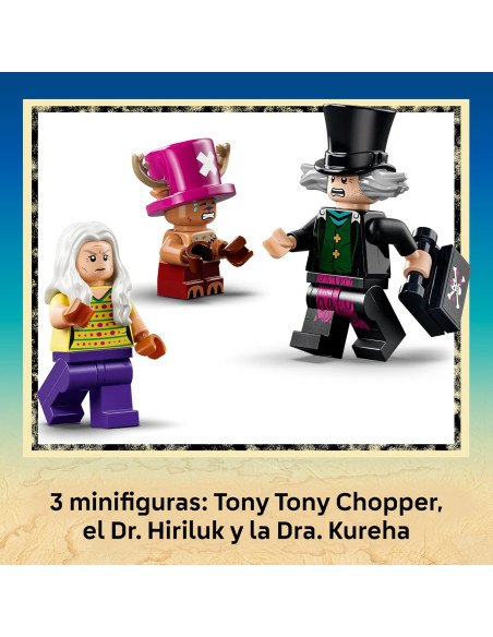 LEGO 75641 One Piece Guarida del Doctor Hiriluk – Juguete Coleccionable con 3 Minifiguras