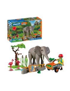 Playmobil Elefante con cuidador  2