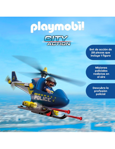 PLAYMOBIL | City Action | Helicóptero de policía